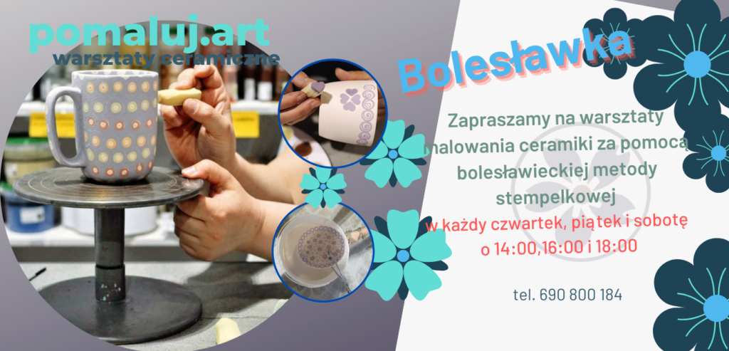 baner boleslawka 1024x493 - Warsztaty Malowania ceramiki -  Bolesławka